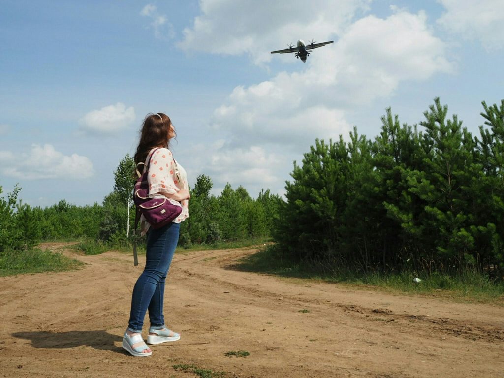 Место взлета и посадки самолетов в Красноярске